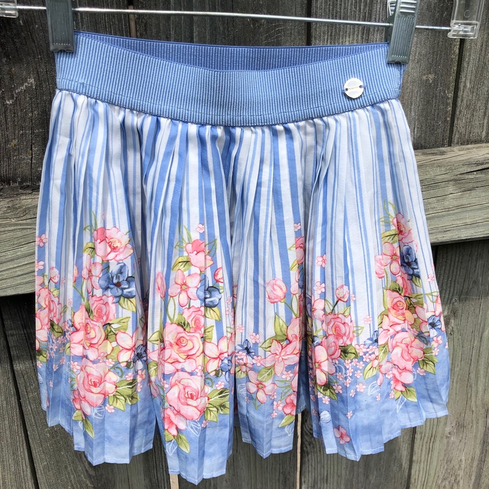 Mayoral Pleated Skater Mini Skirt